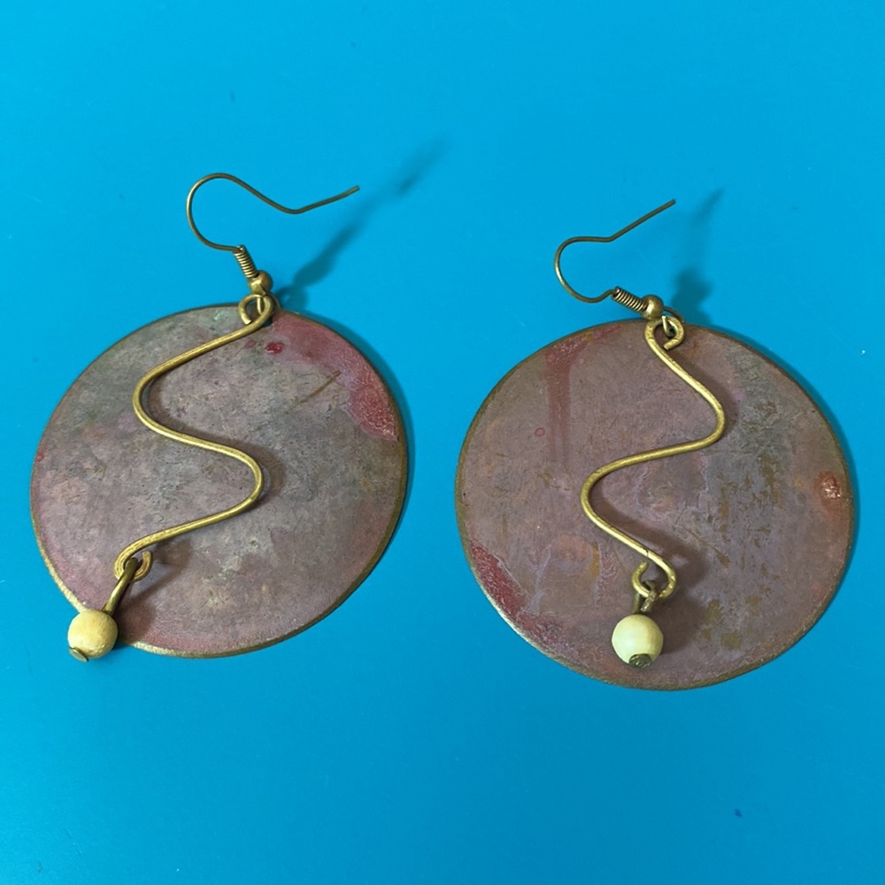 Funky metal earrings